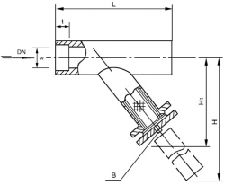 江蘇SRYⅣ承插焊連接Y型過(guò)濾器 PN10.0MPa